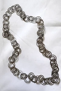 1960s Primitive Circles Chain Necklace Selected by Cherry
