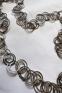 1960s Primitive Circles Chain Necklace Selected by Cherry