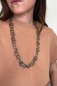 1960s Primitive Circles Chain Necklace Selected by Cherry