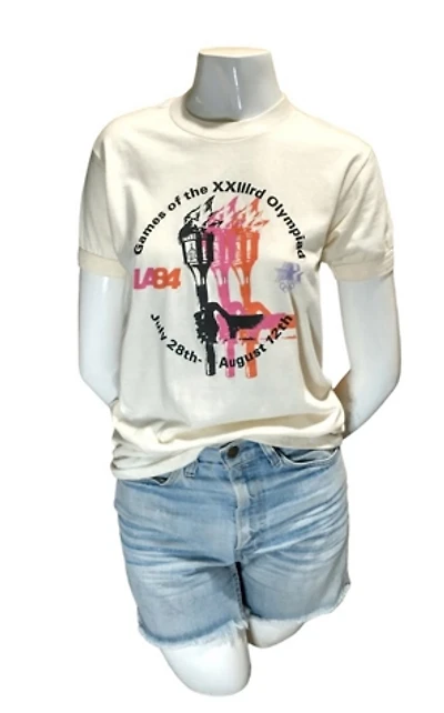 Vintage 1980s Olympic Torch Tee Selected by Garbage Soup