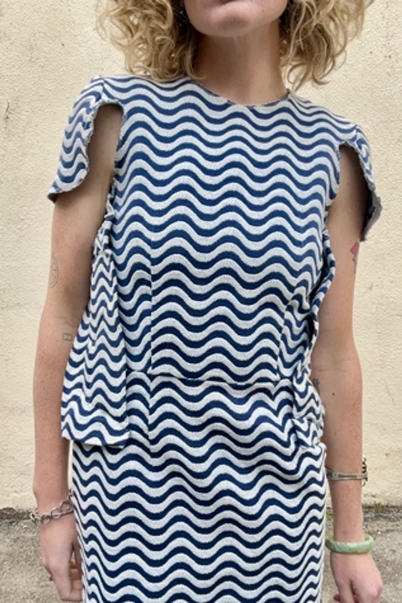 Comme des Garcons Wavy Stripe Dress Selected by The Curatorial Dept.