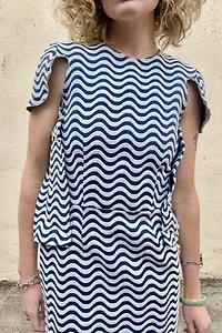 Comme des Garcons Wavy Stripe Dress Selected by The Curatorial Dept.