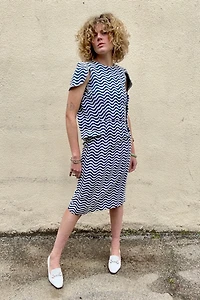 Comme des Garcons Wavy Stripe Dress Selected by The Curatorial Dept.