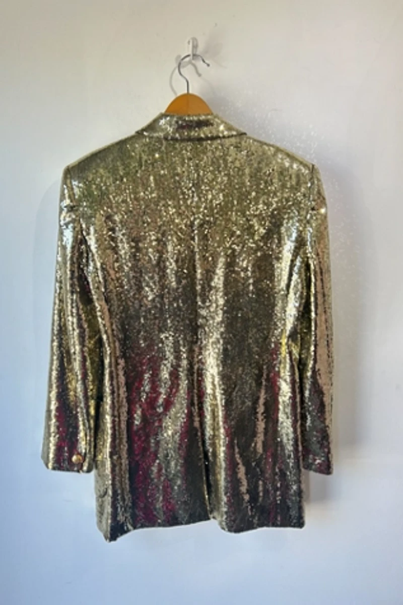 Dundas Gold Sequin Blazer Selected by the Curatorial Dept.