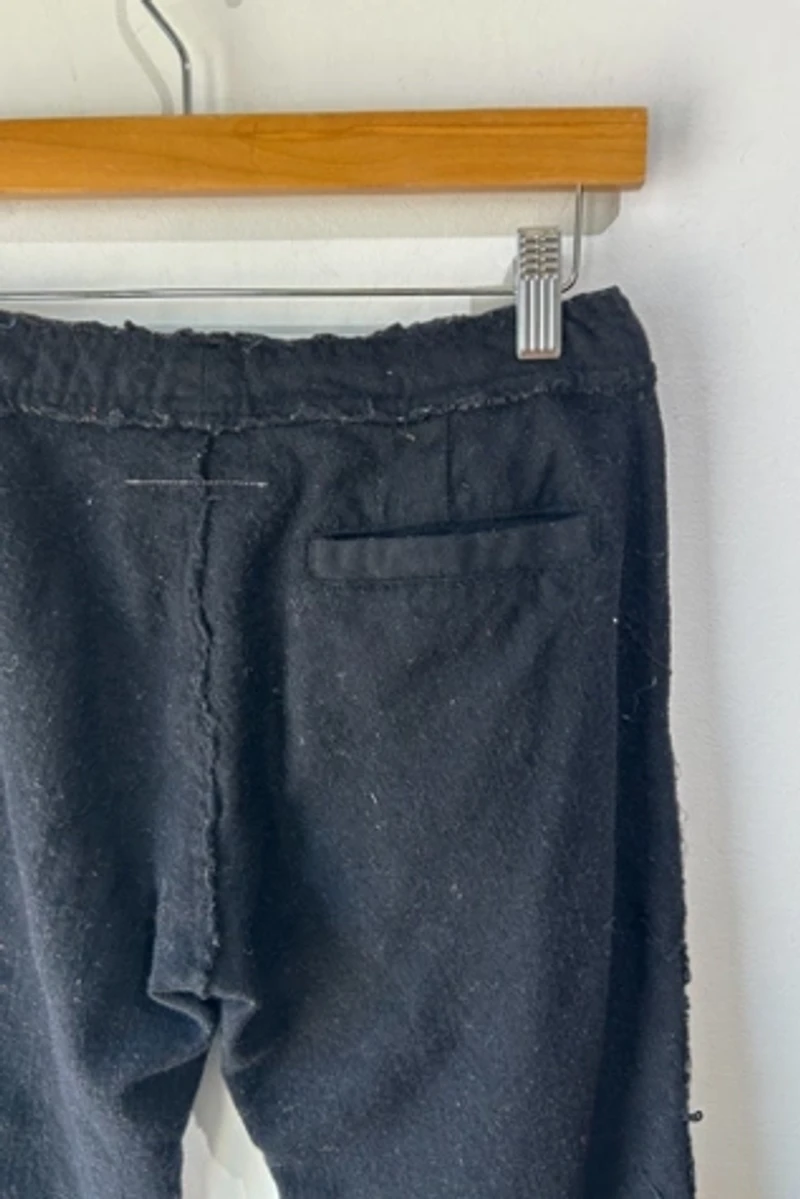 Margiela Black Boiled Wool Pants selected by The Curatorial Dept.