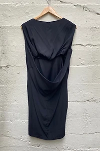 Zero by Maria Cornejo Black Silk Dress Selected by The Curatorial Dept.
