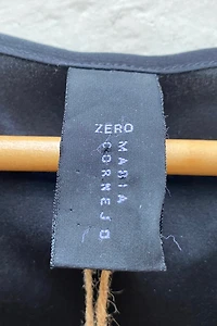 Zero by Maria Cornejo Black Silk Dress Selected by The Curatorial Dept.