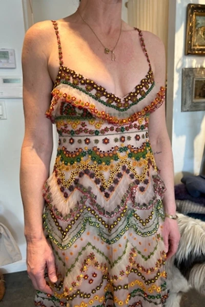 Valentino Beaded Cocktail Dress Selected by The Curatorial Dept.