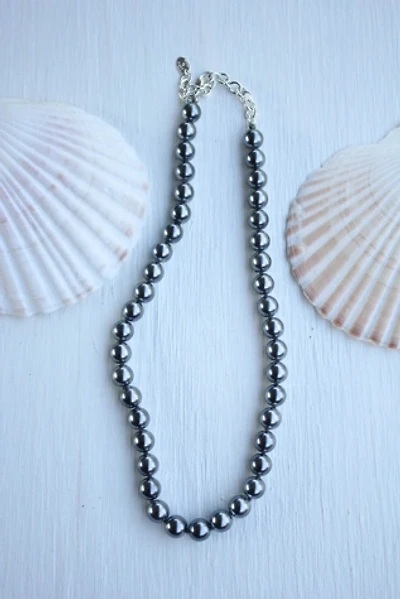 Iridescent Silver Pearl Strand Necklace Selected By Moons + Junes Vintage