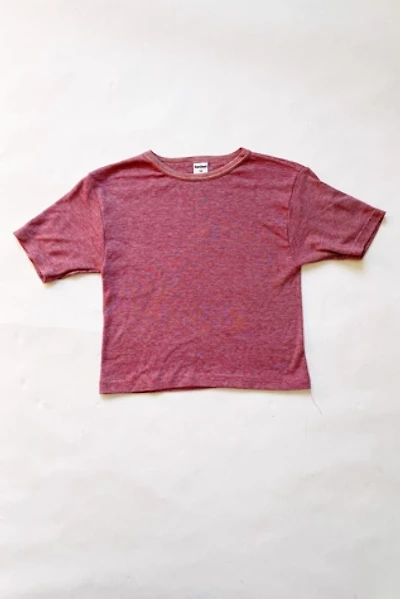 Vintage Ruby Fine Striped Crop Top Selected by FernMercantile