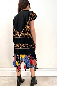 Anna Corinna Hand Embroidered Midnight Gold Jacket