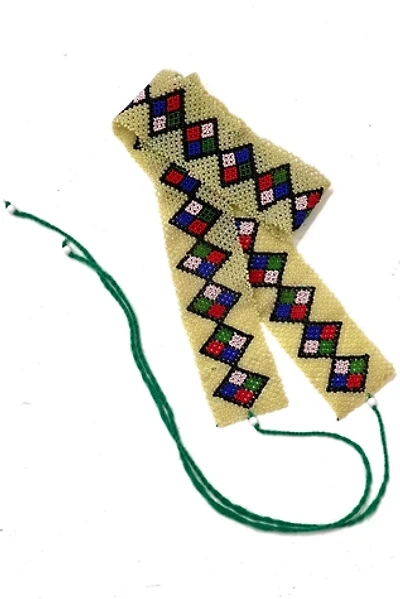 Vintage Green Beaded Waistbelt Selected by Anna Corinna