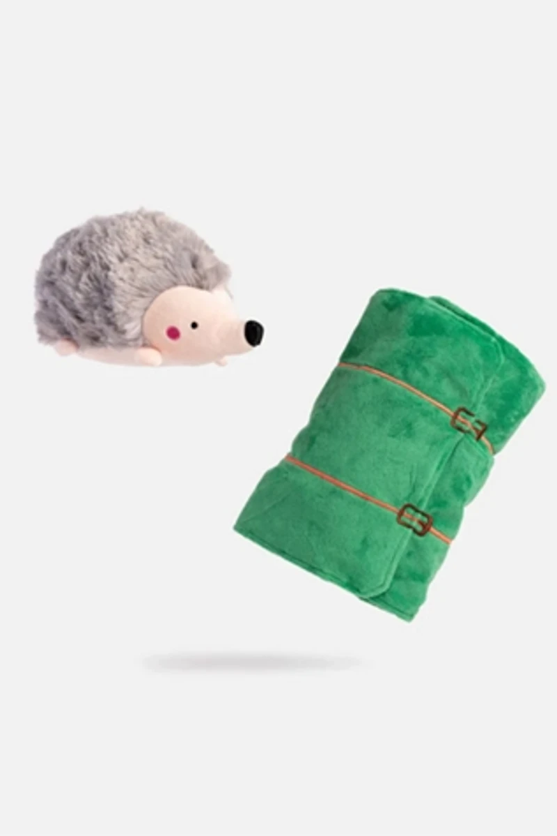 Silver Paw Sleeping Porcupine Dog Toy