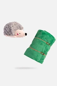 Silver Paw Sleeping Porcupine Dog Toy
