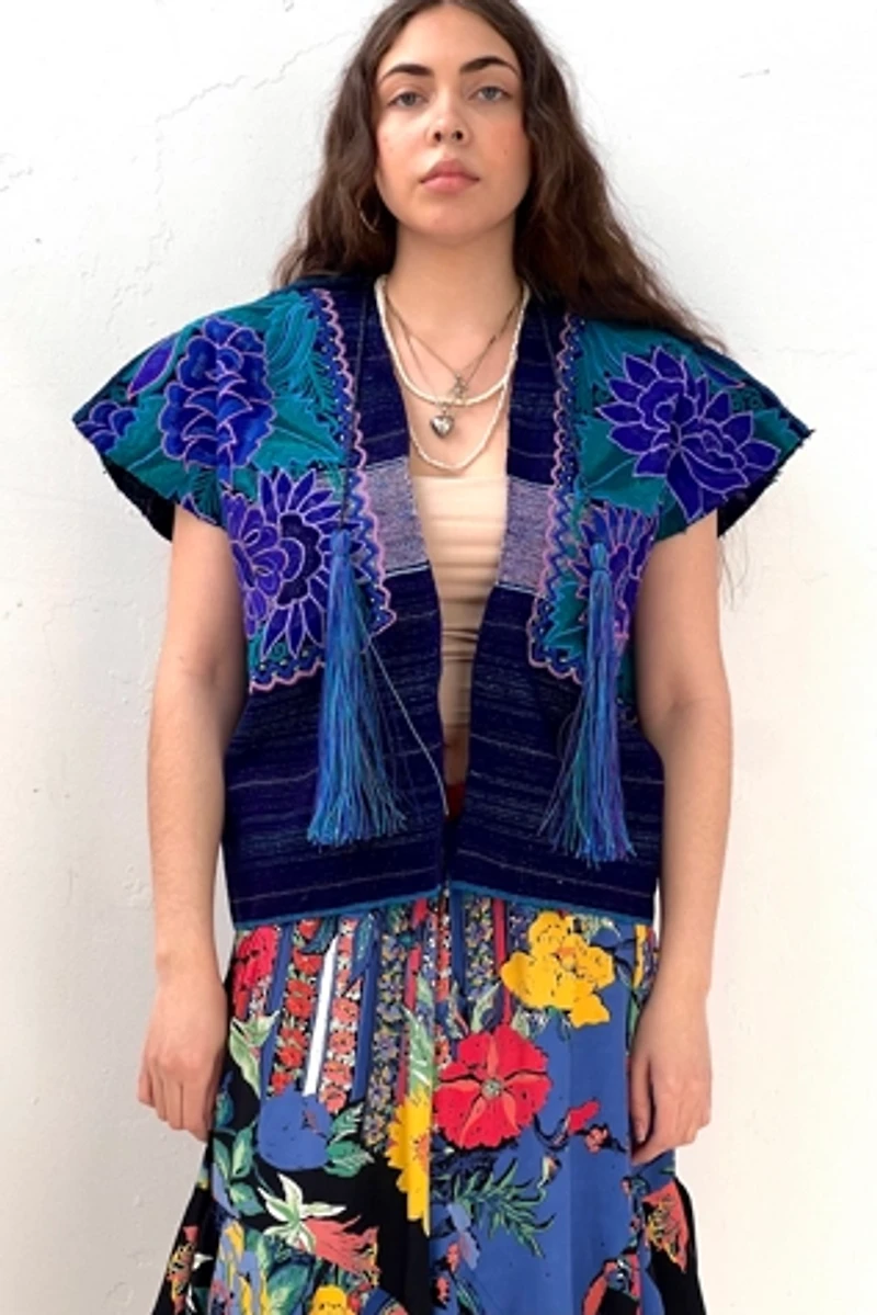 Anna Corinna Dusk Woven Flowers Jacket