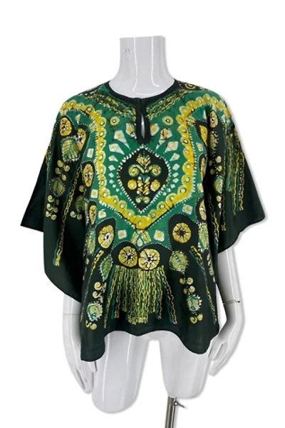 1970s Batik Scarf Top Selected By Ritual Vintage