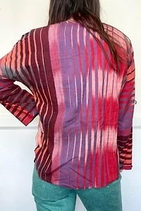 1970s Multi Stripe Hippie Shirt Selected by Cherry