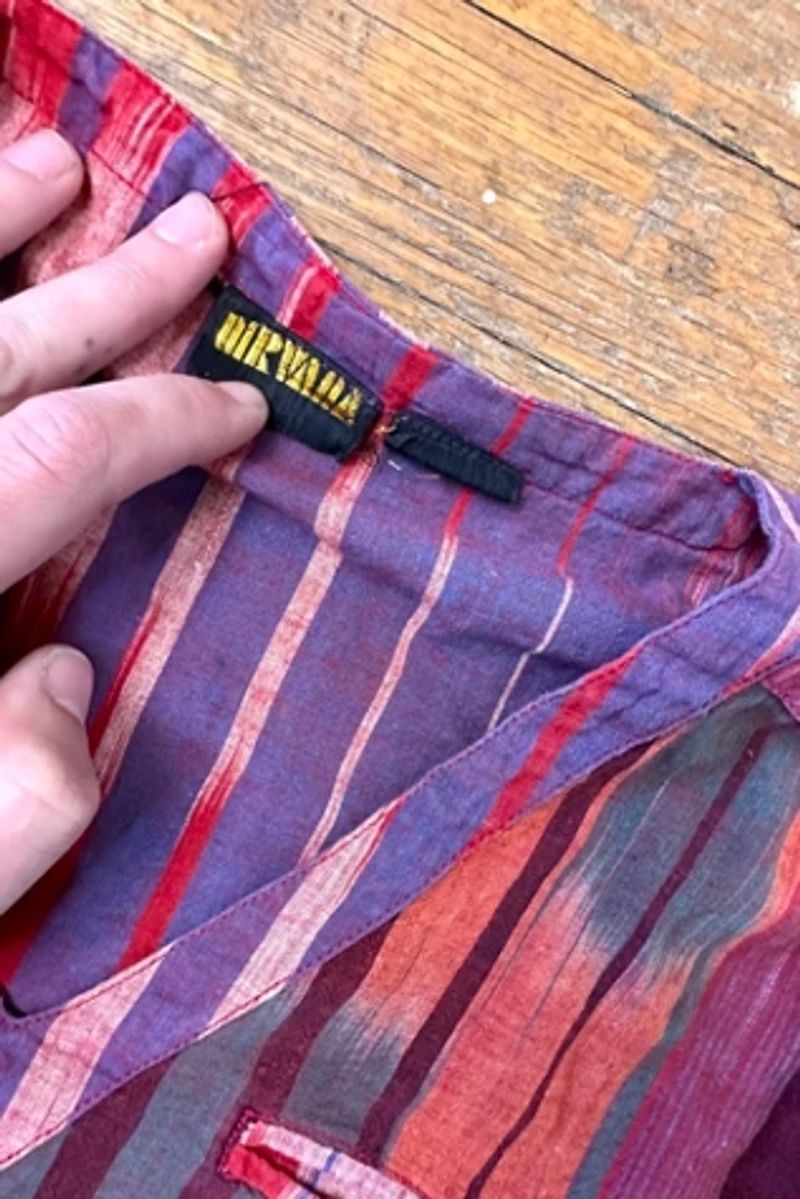 1970s Multi Stripe Hippie Shirt Selected by Cherry