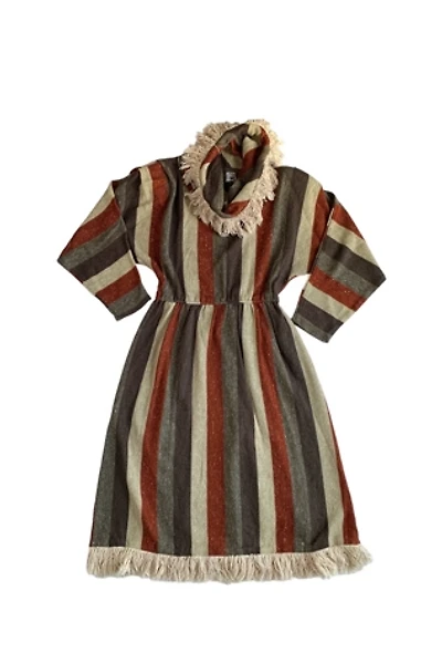 Vintage 1970s Woven Fringe Dress Selected by SharpLilTeeth
