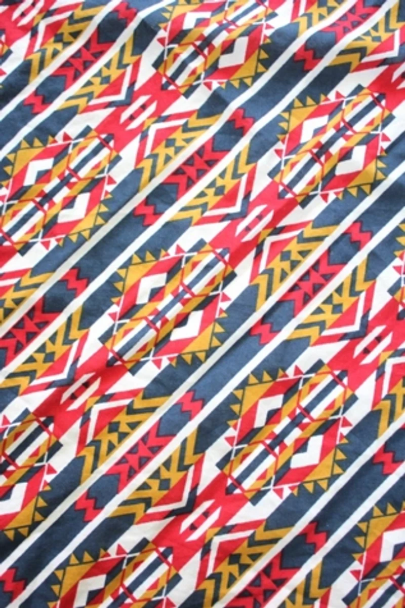 Red Western Medallion Scarf Slide Bandana Selected By Moons + Junes Vintage