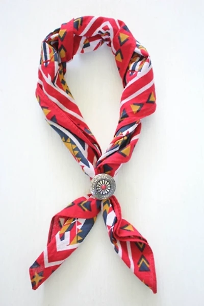 1970s Red Western Bandana Scarf Selected By Moons + Junes Vintage