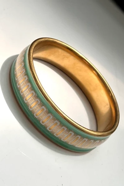 Vintage Pocelain Gilt Bangle Bracelet Selected by Anna Corinna