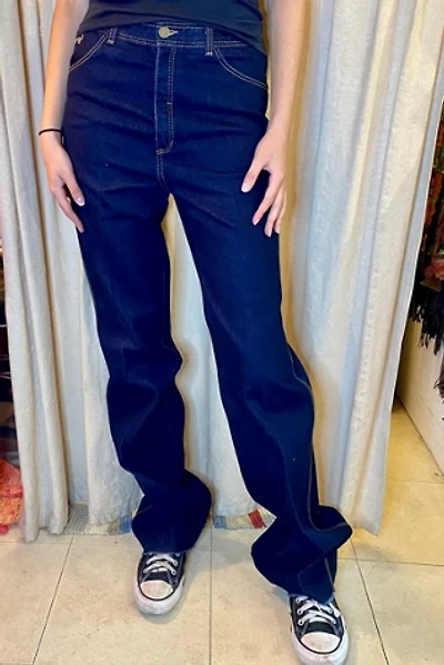 Vintage 1970-80’s Deadstock Dark Wash Straight Jeans Selected by Nomad Vintage