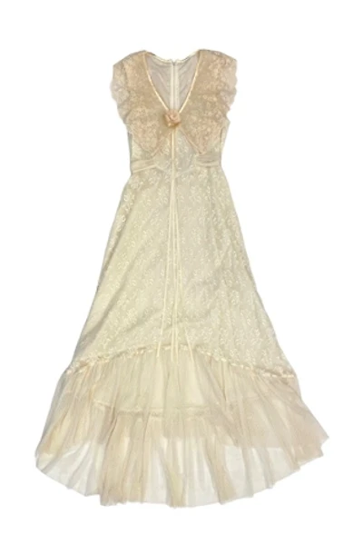 1970s Vintage Lace Prairie Dress Selected by BusyLady Baca & The Goods