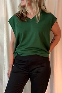 Green Sweater Vest Selected by KA.TL.AK