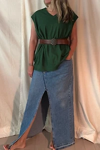Green Sweater Vest Selected by KA.TL.AK