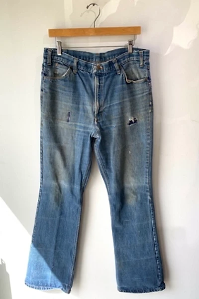 Vintage Flare Jeans With Navy Stitching Selected by The Curatorial Dept.