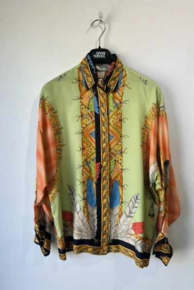 Vintage Gianni Versace Silk Printed Top Selected by The Curatorial Dept.