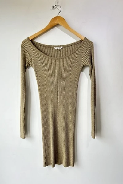 Vintage Helmut Lang Shiny Ribbed Bodycon Dress Selected by The Curatorial Dept.