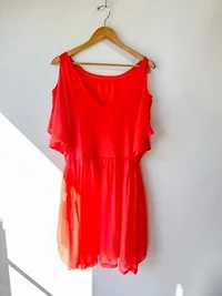 Electric Feathers Silk Organza Dress selected by The Curatorial Dept