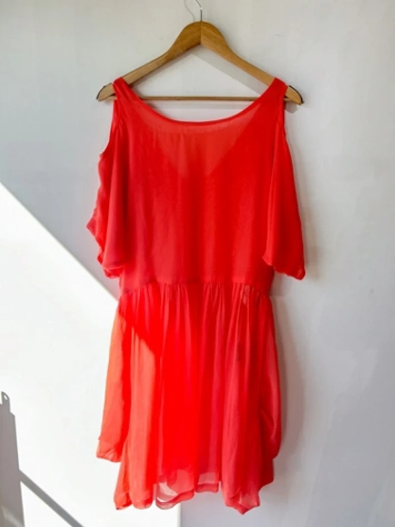 Electric Feathers Silk Organza Dress selected by The Curatorial Dept