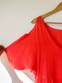Electric Feathers Silk Organza Dress selected by The Curatorial Dept