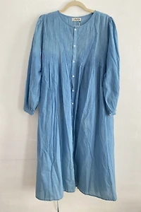 NWT Ichi Antiquities Light Blue Cotton Dress Selected by The Curatorial Dept.