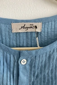 NWT Ichi Antiquities Light Blue Cotton Dress Selected by The Curatorial Dept.