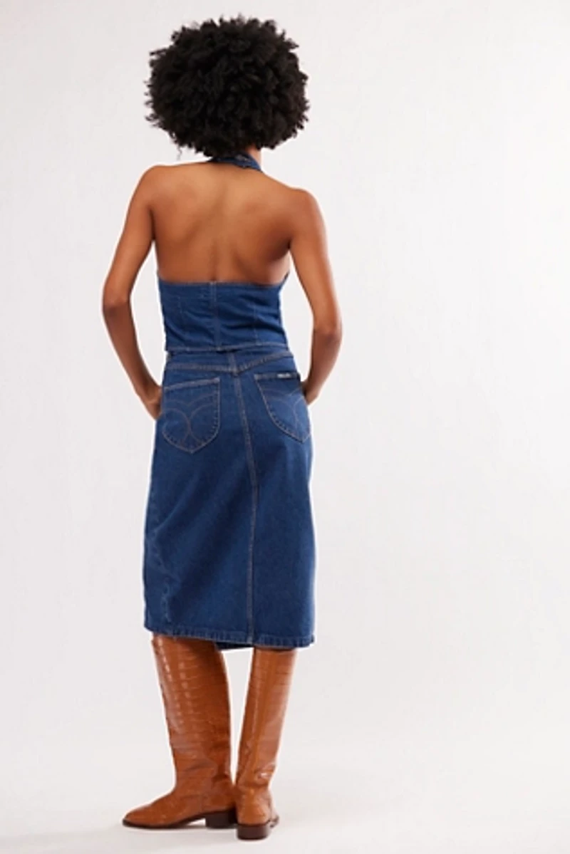 Rolla's Halter Vest Skirt Suit Set