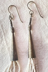 Sterling Beaded Earrings Selected by The Curatorial Dept.