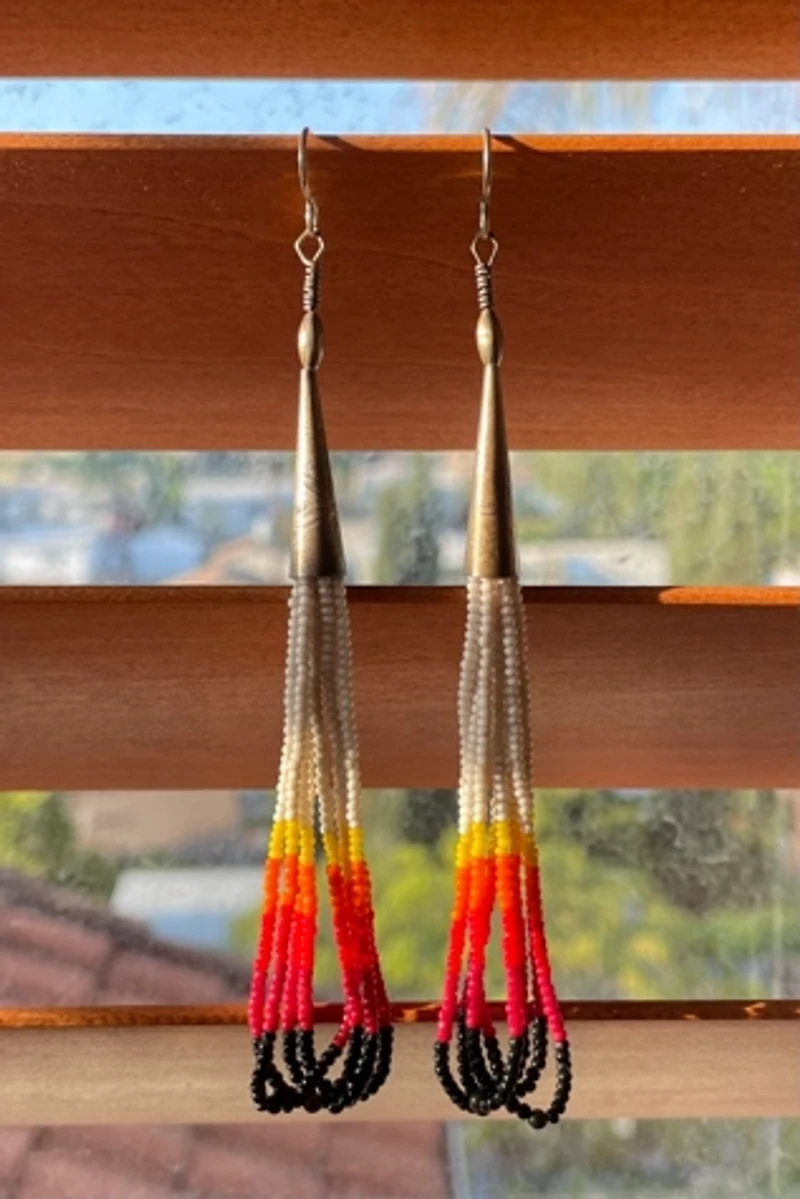 Sterling Beaded Earrings Selected by The Curatorial Dept.