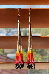 Sterling Beaded Earrings Selected by The Curatorial Dept.