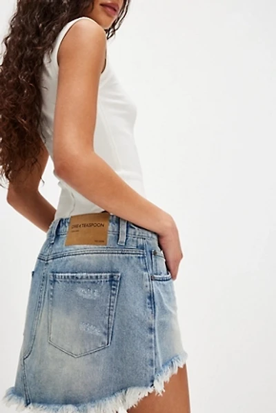 OneTeaspoon Junkyard Denim Mini Skirt