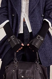 Moto Fingerless Gloves