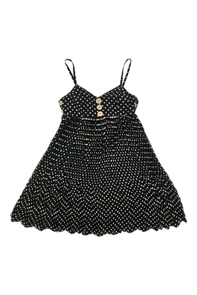 1990s Vintage Sue Wong Pleated Polka Dot Dress Selected by BusyLady Baca & The Goods