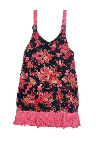 1990s Vintage Rose Floral Rayon Dress Selected by BusyLady Baca & The Goods