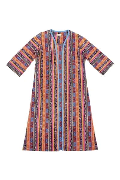 1970s Vintage Multicolored Mosaic Print Duster  Selected by BusyLady Baca & The Goods