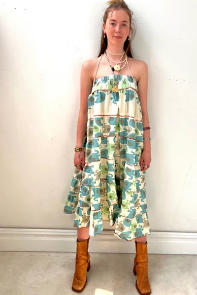 Vintage Elephant Print Dress or Skirt Selected by Anna Corinna
