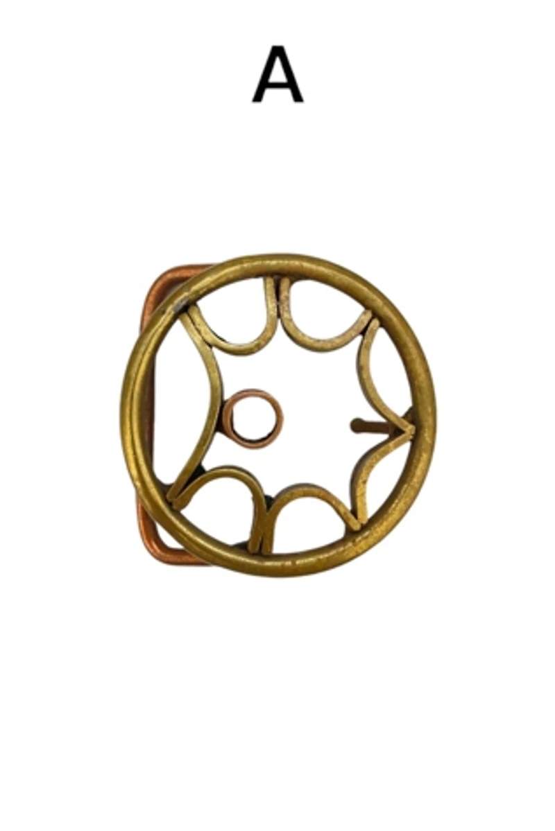 1970s Geometrical Brass Belt Buckles Selected by BusyLady Baca & The Goods