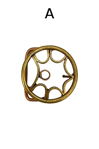 1970s Geometrical Brass Belt Buckles Selected by BusyLady Baca & The Goods